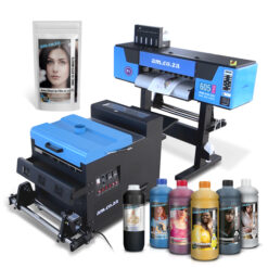 H-DTF/605/XP600: 600mm DTF Printing & Powdering Machine Complete Set,, EPSON XP600 Printheads, SAi FlexiPRINT RIP Software, CMYK/White Inks, Ink Cleaner & White Adhesive Powder